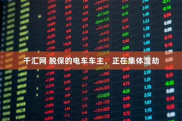 千汇网 脱保的电车车主，正在集体渡劫